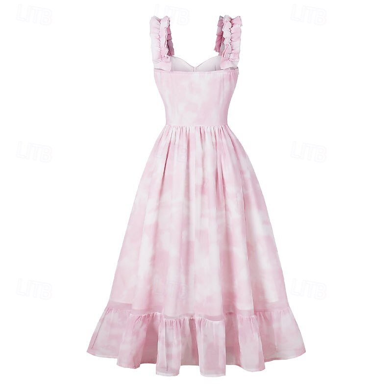 Retro Vintage 1950s Dress Swing Dress Floral Fancy Dress Women's Carnival Masquerade Daily Wear Bachelorette Party Adults' Dress Homecoming Dresses2