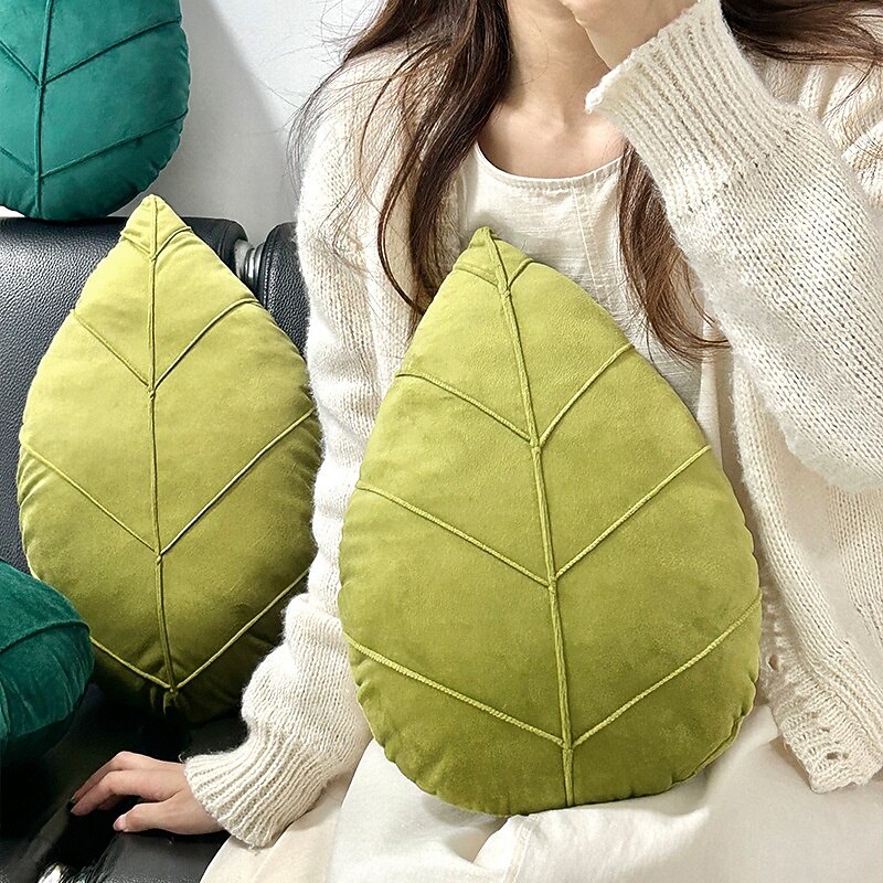 Irregular Leaf Shape Pillows 1PC Soft Couch Cushion for Bedroom Livingroom Sofa Chair