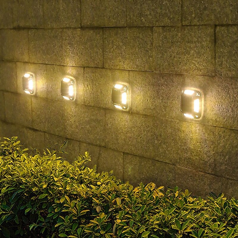 Outdoor Solar Groud Lights Courtyard Garden Arrangement Lawn Lamp, Villa Landscape Pillar Decorative Lamp, IP65 Waterproof LED Solar Lamp,for Patio,Porch,Garden,3000K/6000K2
