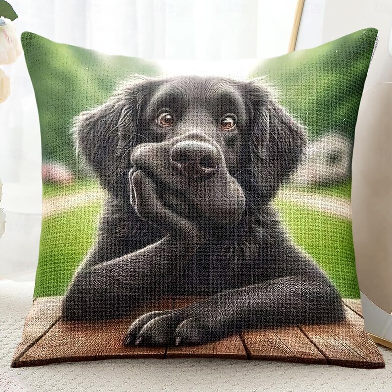 Funny Animal Decorative Toss Pillows Cover 1PC Soft Square Couch Cushion Case Pillowcase for Bedroom Livingroom Sofa Chair3