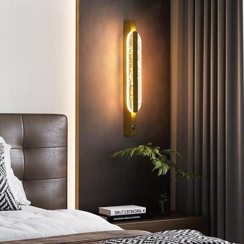 LED Wall Light Crystal Wall Lamps 1PCS 40cm Wall Sconces Indoor Wall Lights Living Room Bedroom Living Room