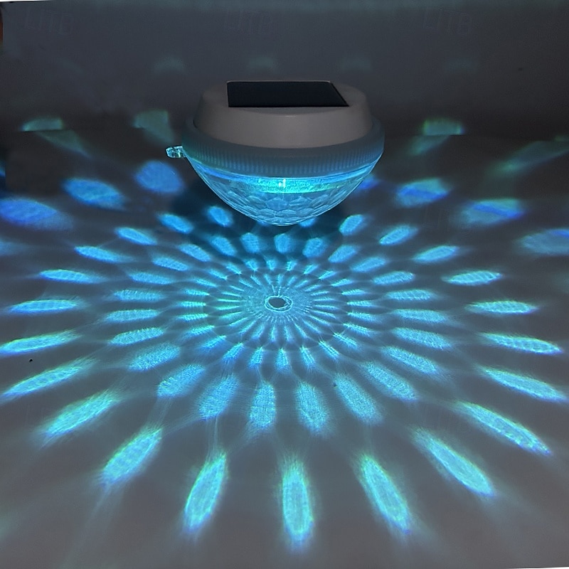 Solar Water Floating Lights Pool Lights LED Pond Floating Lights Swimming Pool Fountain Landscape Lights Garden Holiday Bathtub Decoration 1/2pcs4