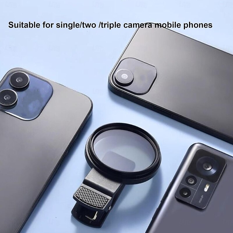 52MM CPL Filter for Phone, Clip-on Circular Polarizer Lens Filter, Ultra Slim Multi-Coated CPL Lens Filter, Compatible with iPhone, Samsung Google Pixel and Other Smart Phones4