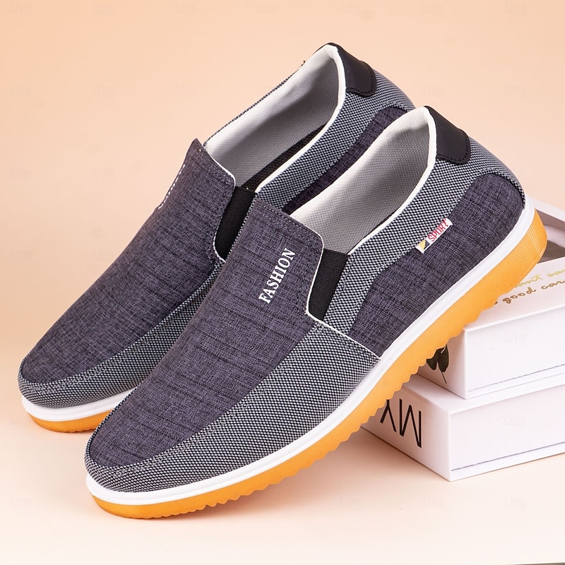 Men's Sport Style Slip-On Sneakers – Comfortable Mesh Casual Shoes for Walking, Streetwear and Leisure Activities4