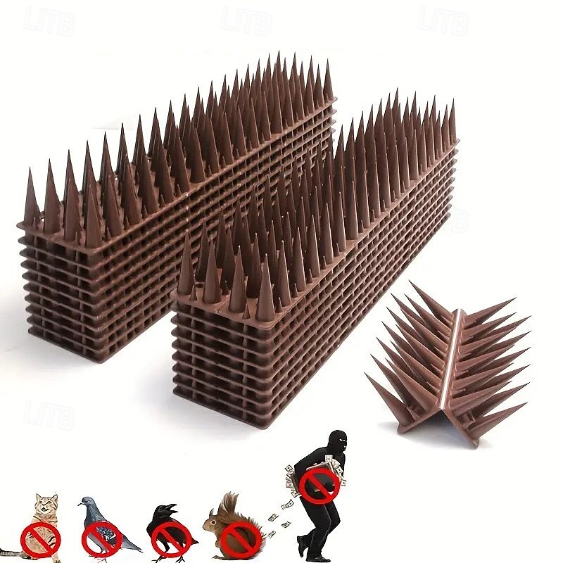 9.8 ft. 4 Lines of Anti-stinger Anti-stinger Anti-pigeon Anti-theft Weapon Bird Nail Window Sill Balcony Flower Pot Fence Wall Bird Nail
