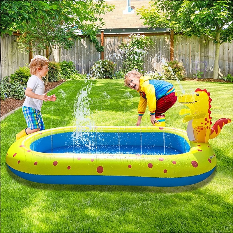 Kiddie Pool Evajoy Inflatable Kids Pool Summer Water Party Inflatable Pool for Backyard & Garden 27.5*40.5*25.5 inch2