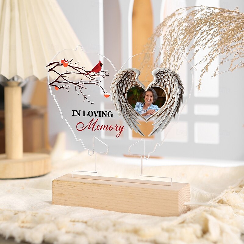 Personalized Memorial Night Light Custom Photo LED Light Gift for Living Room or Bedroom Creative Gift2