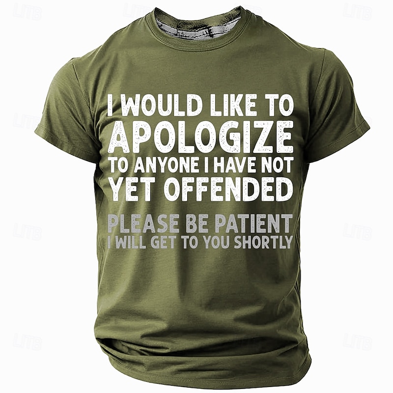 Mens Sarcastic Graphic T-Shirt: 