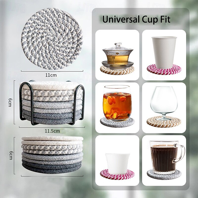 Cotton Insulated Coaster For Easy Storage, Mug Coaster3