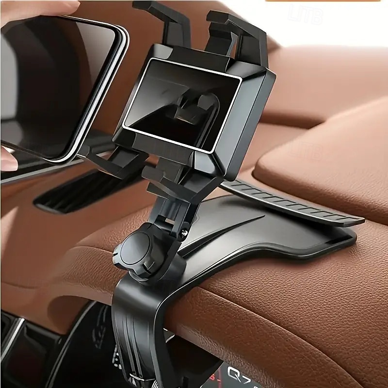 Creative Car Cell Phone Holder 360 Degree Rotatable Car Dashboard Navigation Phone Holder with Parking Plate