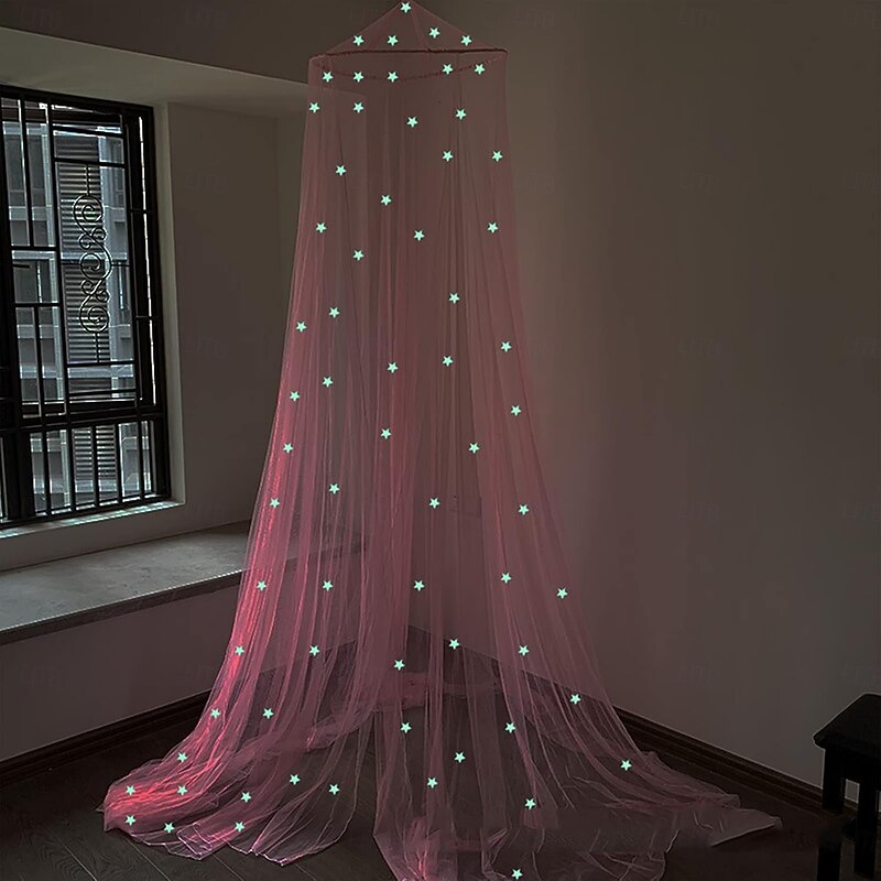 Baby Bed Curtain Canopy Round Crib Tent Hung Dome Curtain Net Bed Canopy