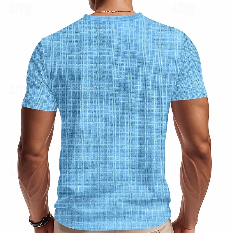 Men's Tee Short Sleeve Shirt Tee Top Short Sleeve V Neck Spring &  Fall Plain Fashion Designer Sexy Vacation Street Going out Navy Black White Top Tee for Men4