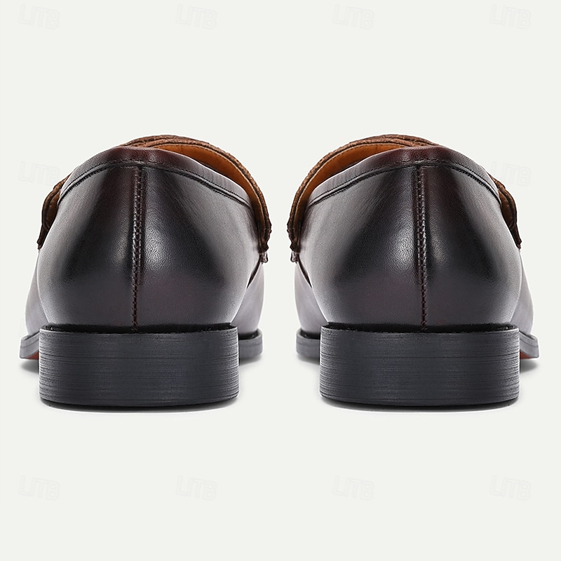 Men's Kentucky Derby Shoes - Premium Brown Leather Dress Shoes with Crocodile Pattern for Kentucky Derby and Formal Occasions4