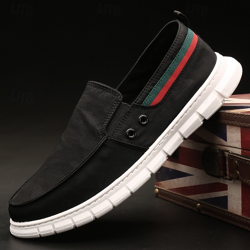 Men's Slip-On Canvas Driving Loafers – Soft Lightweight Casual Shoes for Travel, Driving and Outdoor Comfort2