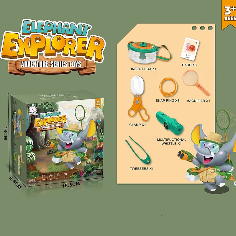 Outdoor Insect Catching Set Children's Exploration Tool Telescope Butterfly Observation Box Insect Catching Net Educational Toy3