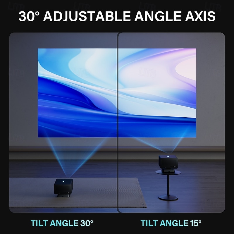 Projector H713 solution 1080 resolution 2GG16GB autofocus automatic trapezoid support 4K playback Bluetooth voice remote control support large games more silky 450 lumens daytime usable real home pro4