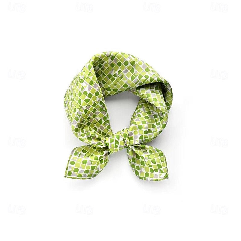 Male Square Scarf Formal Outdoor Vacation Light Yellow Dark Navy Scarf2