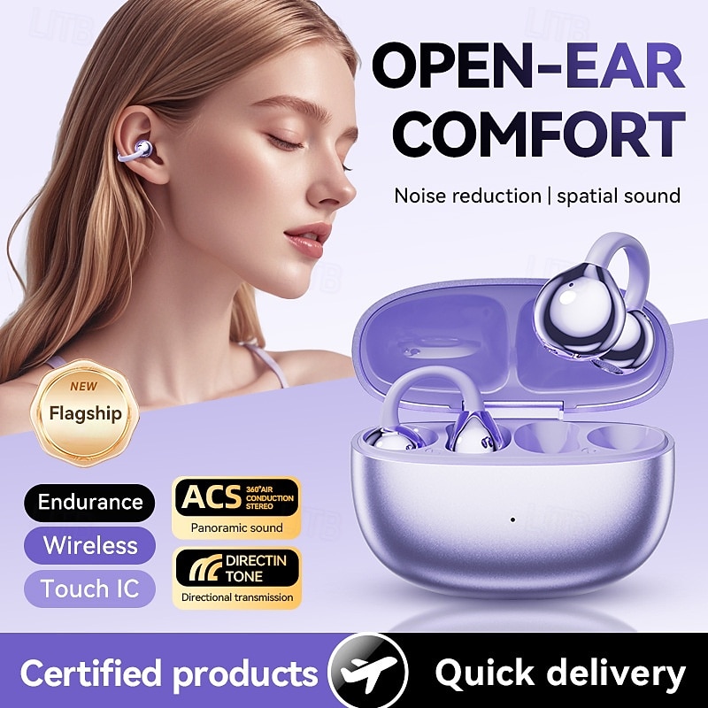 M108 True Wireless Headphones TWS Earbuds Ear Clip Bluetooth 5.3 Ergonomic Design Stereo Surround Sound for Fitness Gym Workout2