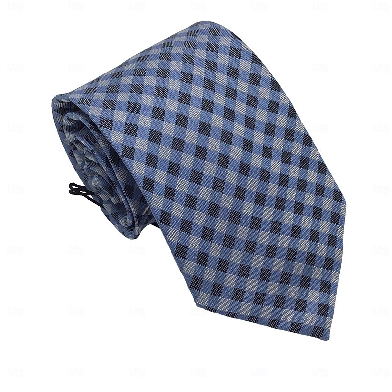 Men's Ties Business Formal Solid Color Striped Checkered Formal Office Work4