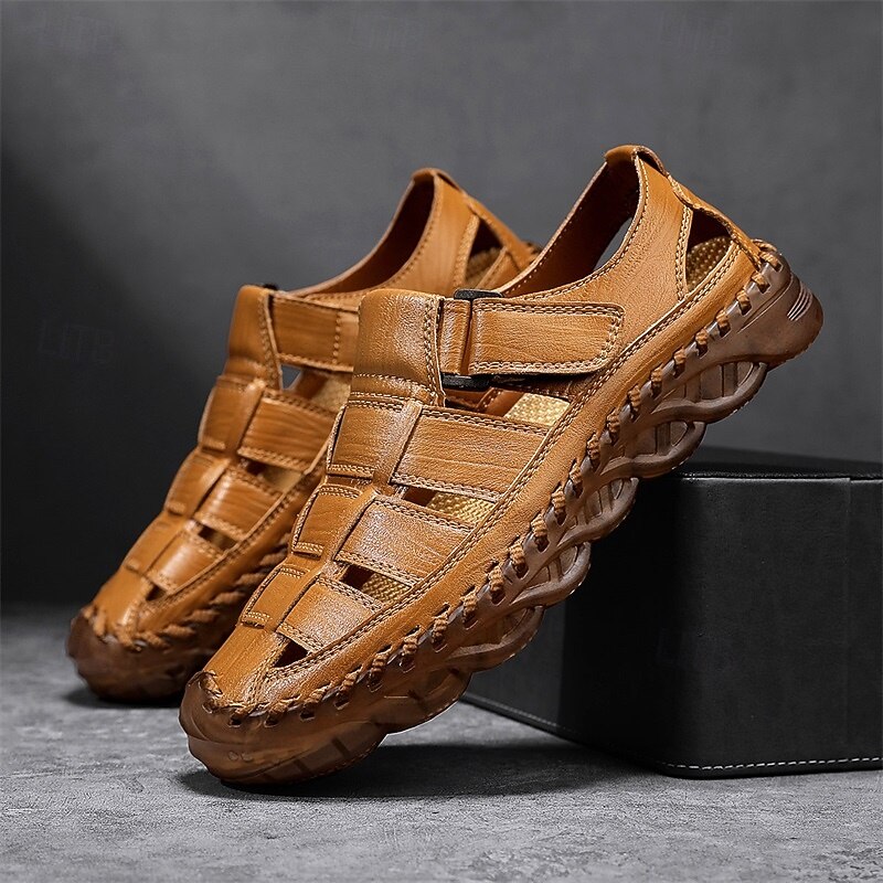 Men's Casual Brown Faux Leather Sneakers – Stylish Lace-up Sports Shoes for Everyday Wear and Outdoor Adventures2