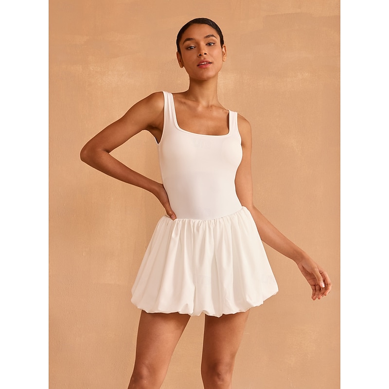 Women's Pickleball Dress Tennis Dress Bubble Hem