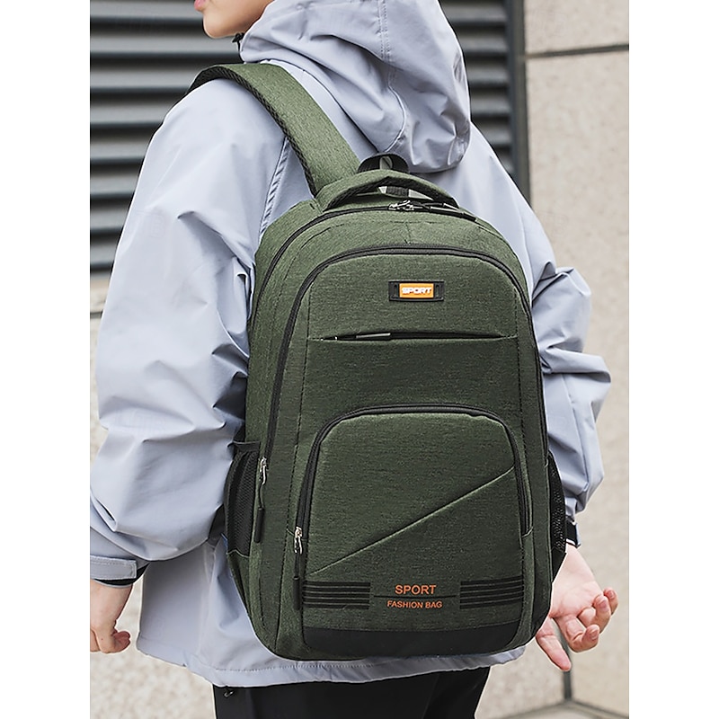 Men's universal sports backpack with multiple compartments, made of durable water-resistant fabric, casual style, suitable for travel, school and outdoor activities