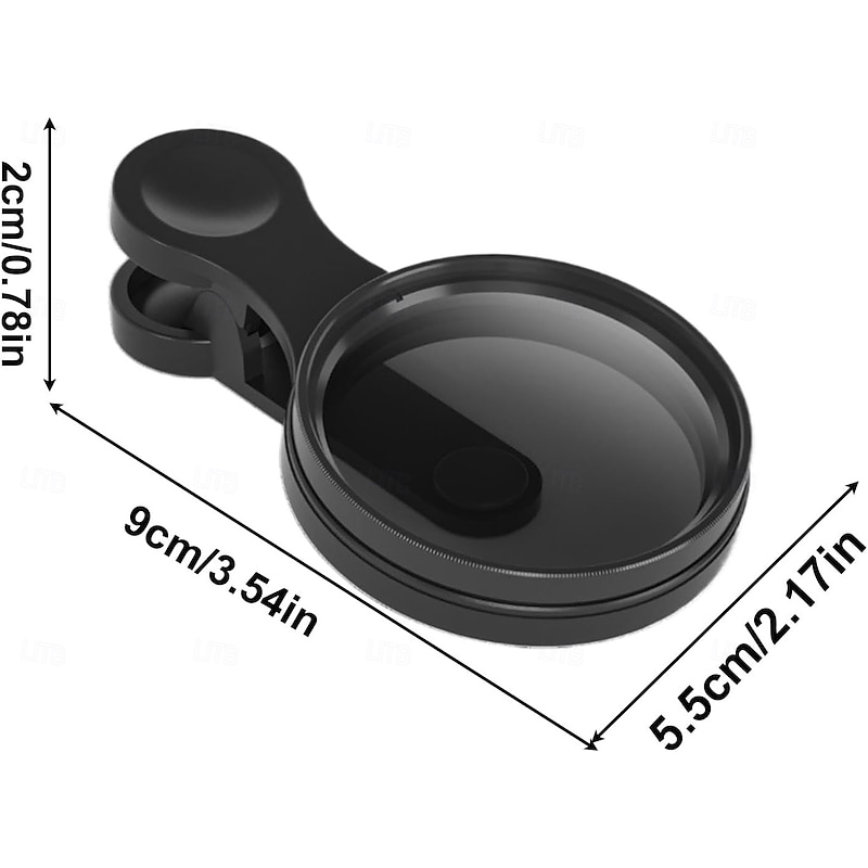 52MM CPL Filter for Phone, Clip-on Circular Polarizer Lens Filter, Ultra Slim Multi-Coated CPL Lens Filter, Compatible with iPhone, Samsung Google Pixel and Other Smart Phones2