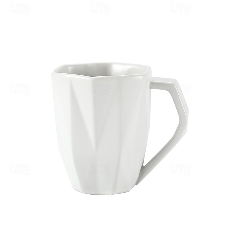 Ceramic Coffee Mug, Matte Glaze Business Coffee Cup, High-End Aesthetic, Solid Color, Durable for Office & Commercial Use3