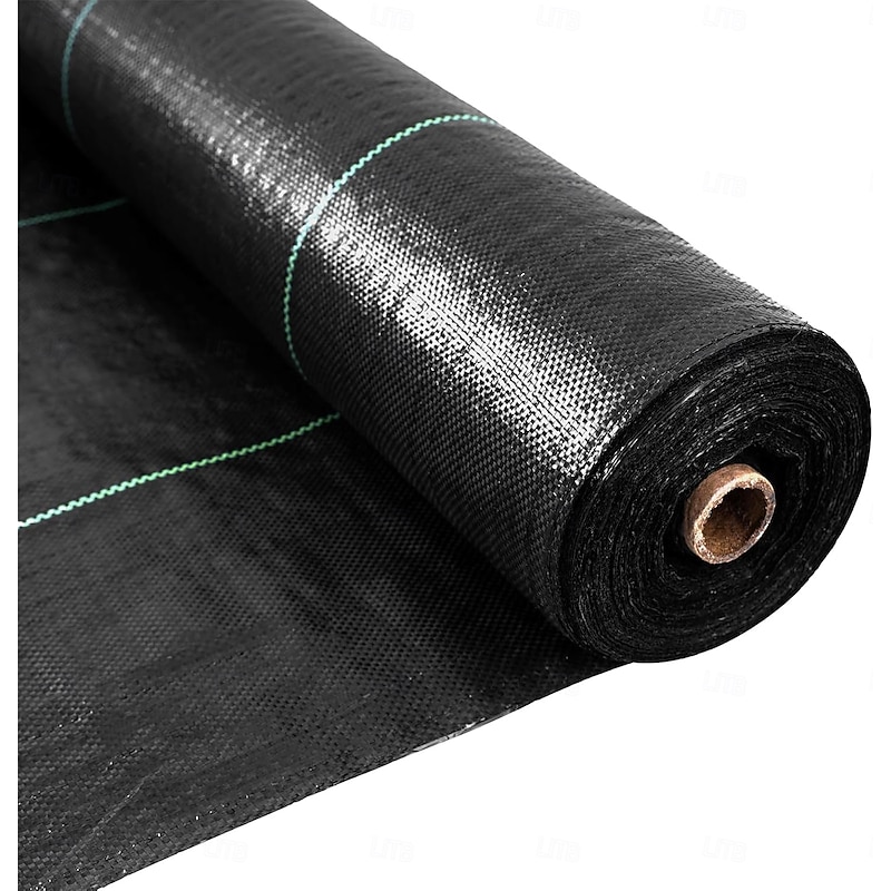 Weed Barrier Fabric Heavy Duty, Landscape Fabric, Easy Install & Rugged Plastic Ground Cover Weed Barrier with UV Protection for Gardens, Landscaping Fabric