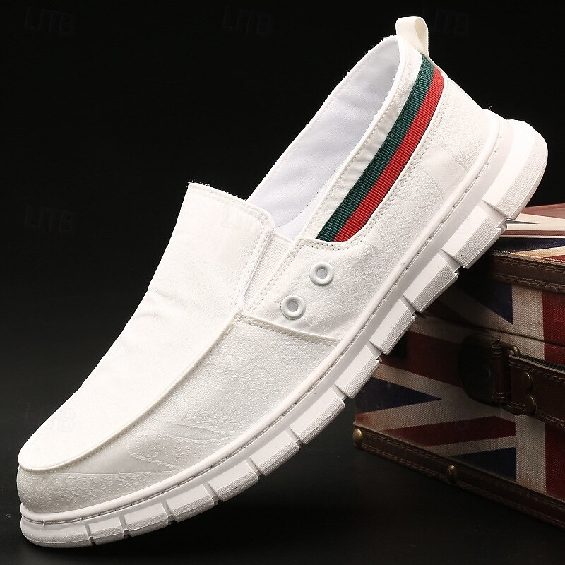 Men's Slip-On Canvas Driving Loafers – Soft Lightweight Casual Shoes for Travel, Driving and Outdoor Comfort4