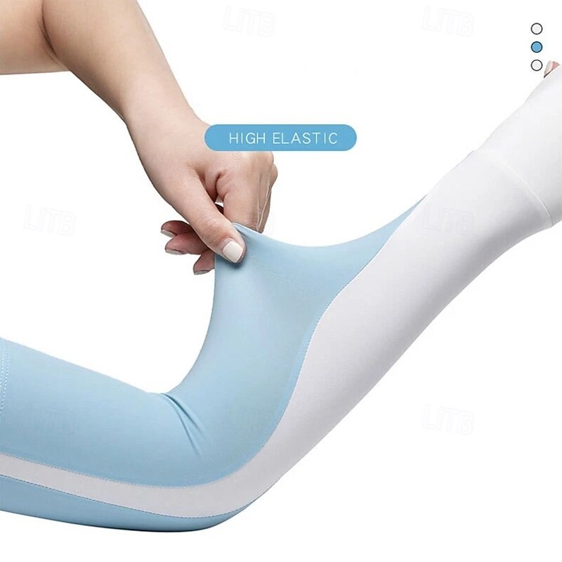Sun Protection Sleeves Ice Silk Ice Sleeves Men's Cool Breathable Cycling Summer Women's Sports Thin Anti-ultraviolet Elastic2