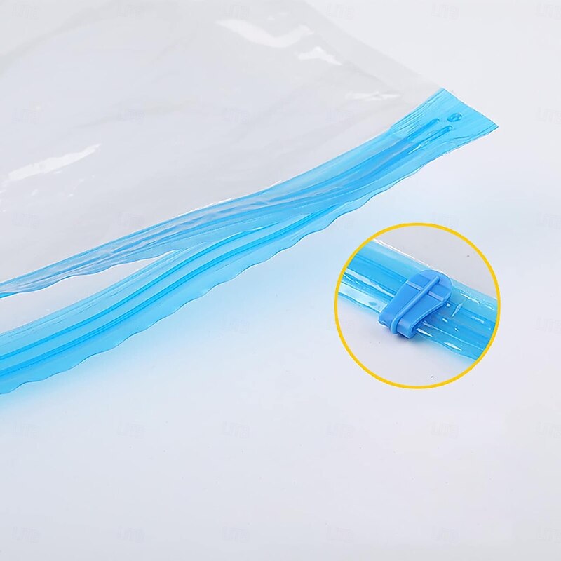 18 pcs Travel Vacuum Compression Bags Storage Hand Pump Vacuum Bags Reusable Vacuum Bags for Clothing,Comforter,Pillow,Travel Package4