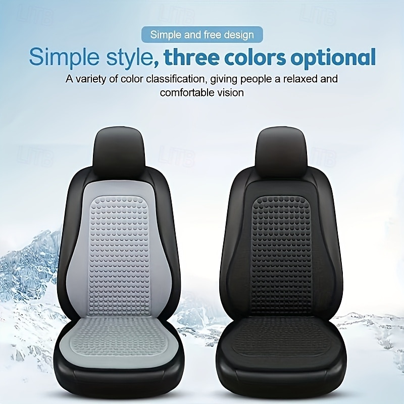 Breathable Car Seat Cushions - All-Season Cooling Comfort Fit Lightweight & Portable Polyester Surface Sponge Filling for Enhanced Relaxation3