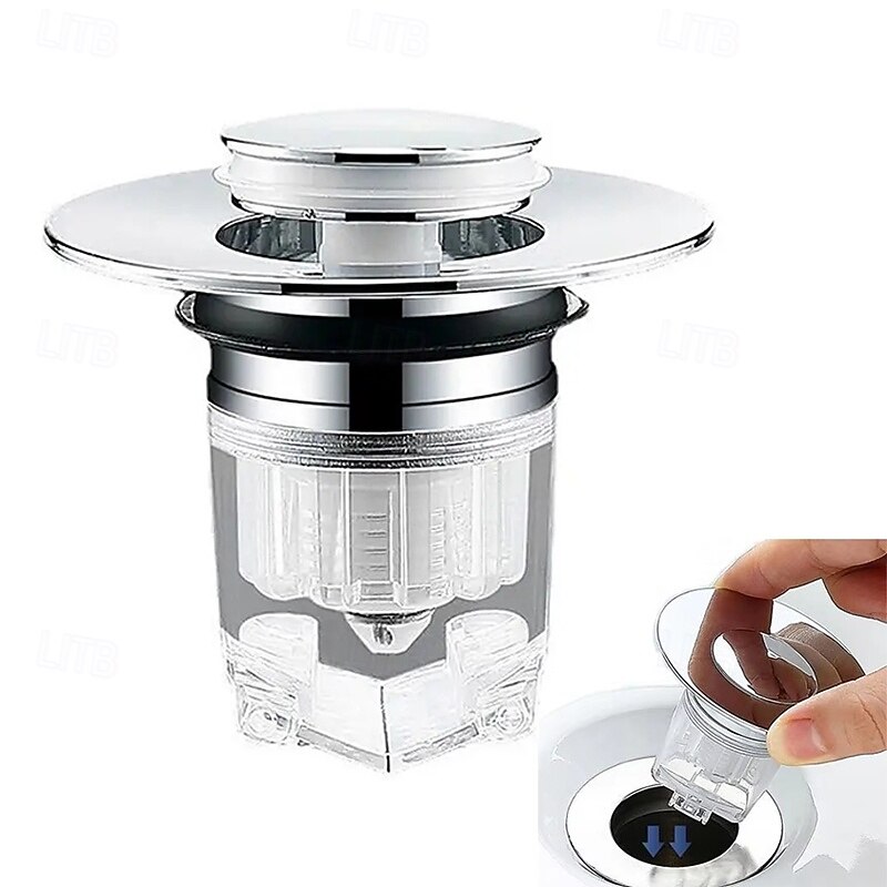 Universal Basin Pop-up Drain Filter Wash Basin Hair Sink Strainer Kitchen Bathtub Stopper Shower Plug Bathroom Tool