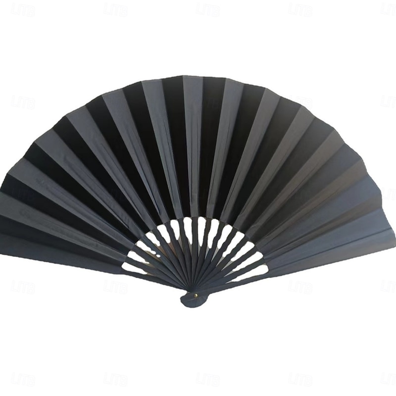 Boots on The Ground Fans Largefold Fans, Line Dance Popping Fan, Decorative Folding Fans, Chinese Vintage Retro Fabric Fans, for Performance, Dance, Wedding3