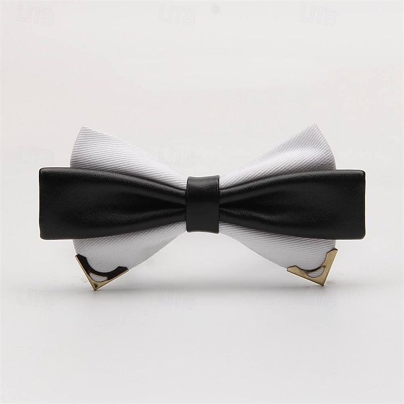 Men's Bow Tie Modern Contemporary Solid / Plain Color Wedding Party Daily Wear2