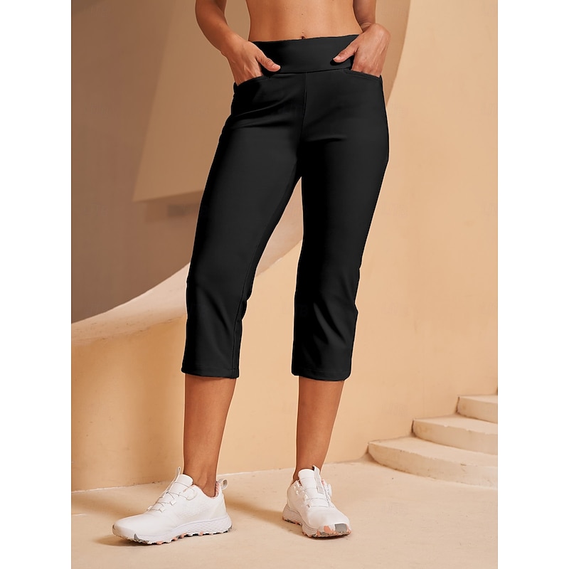 Women's Golf Pants Black Pink Red Bottoms Ladies Golf Attire Clothes Outfits Wear Apparel3