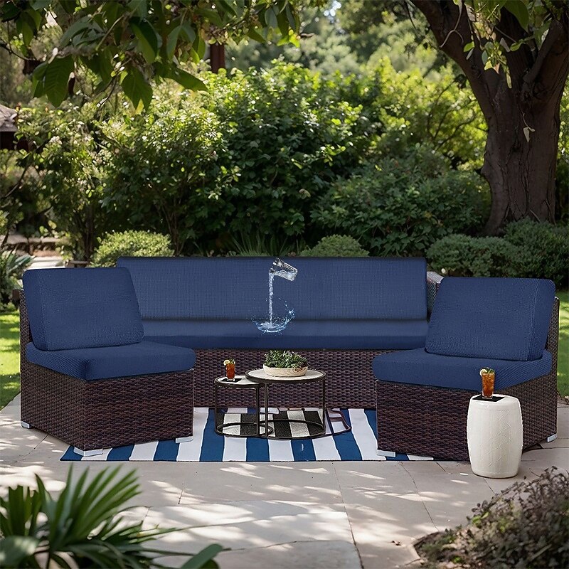 100% Waterproof Couch Cushion Covers,Fit Stretch Sofa Seat Cushion Slipcovers,Sofa Covers Furniture Protector