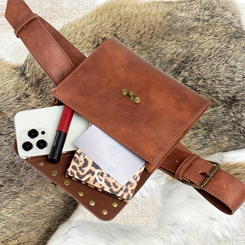 Medieval Renaissance Bag Waist Belt Viking Fancy Dress Men's Women's Celtic Viking Fantasy Halloween Carnival Performance LARP Adults' Belt All Seasons2