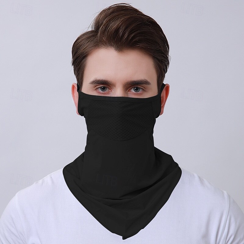Sunscreen Mask Mesh Mask Anti-ultraviolet Half-face Mask Neck Protection Artifact Summer Thin Sunshade3