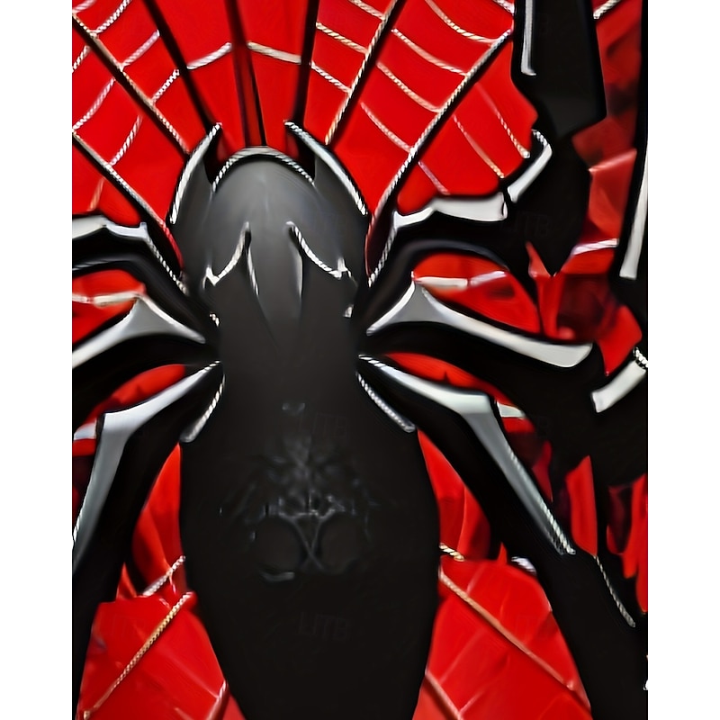 Boys 3D Spider T-shirt & Shorts Set Short Sleeve Summer Spring Sports Fashion Daily Kids 4-12 Years Crew Neck Outdoor Vacation Sports Tailored Fit3