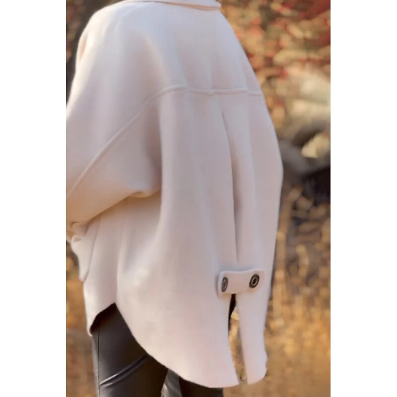 Women's Blouse Plain Modern Casual Long Sleeve Shirt Collar Regular Tops Daily Holiday Buttons Pocket Asymmetric Black White Yellow Pink Green Summer2