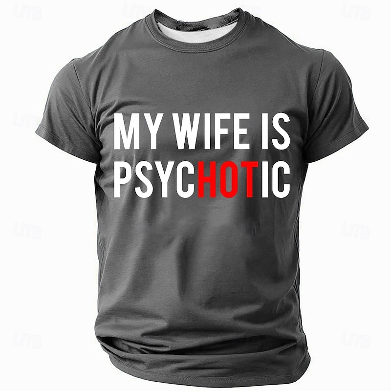 Men's Funny Slang T Shirt Short Sleeve T shirt 3D Print Crew Neck Shirt Fashion Daily Casual Street Casual Daily Black Blue Green Summer Spring All Seasons Clothing Apparel S M L XL XXL XXXL3