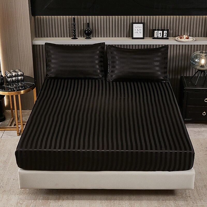 Satin Ice Silk Four-piece Set European American Sheets Bed Sheets Bedding