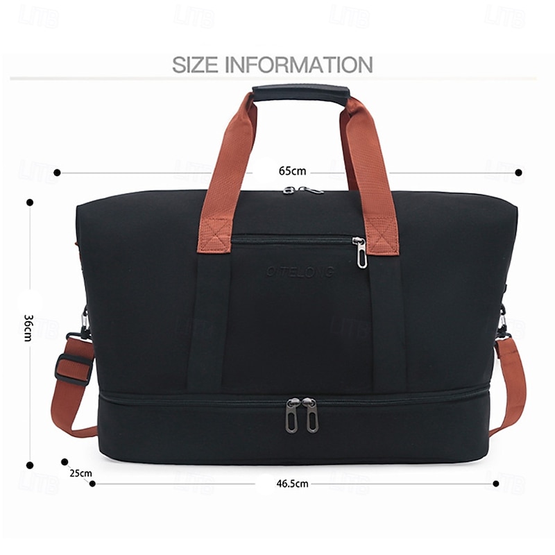 Weekender Bag Travel Duffel Bag with Shoe Compartment, Gym Bag with Wet Dry Separation for Women Men, Large Capacity Lightweight Overnight Tote for Travel, Sports, Fitness2