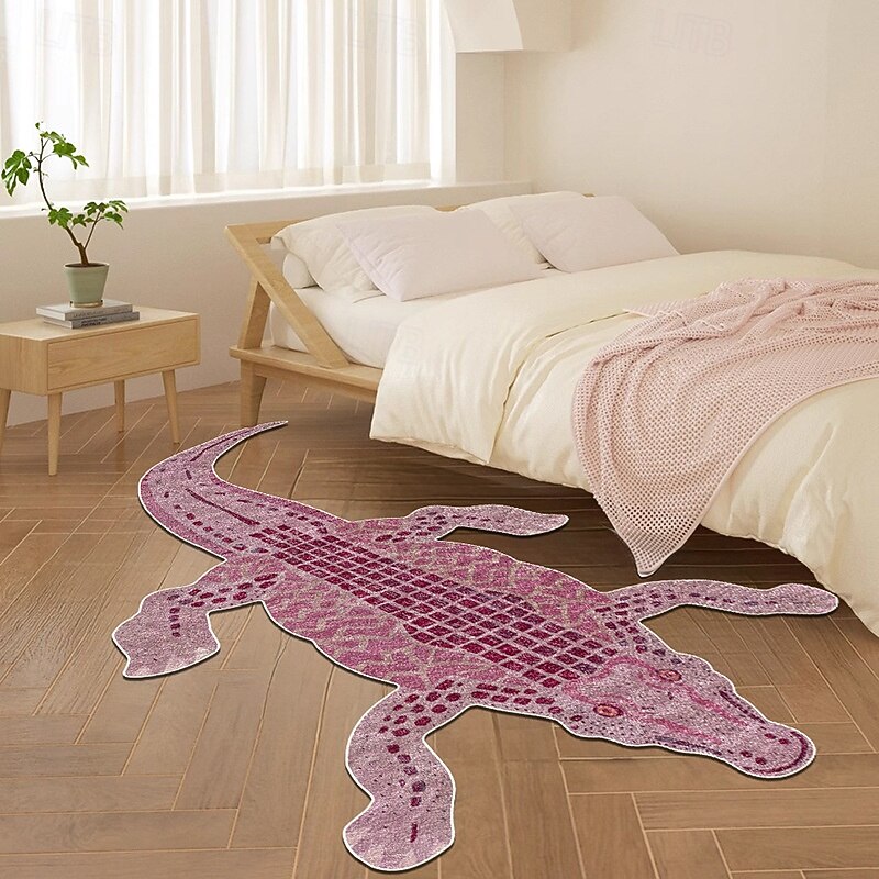 Animal Crocodile Irregular Doormat Kitchen Mat Floor Mat Non-Slip Area Rug Oil Proof Rug Indoor Outdoor Mat Bedroom Decor Bathroom Mat Entrance Rug3