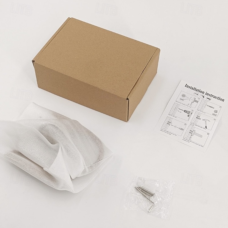 Antique Brass Toilet Paper Holder with Cover, Wall Mounted Toilet Paper Roll Holder, Vintage Gold Decorative Bathroom Accessories, Petal-Relief Series4