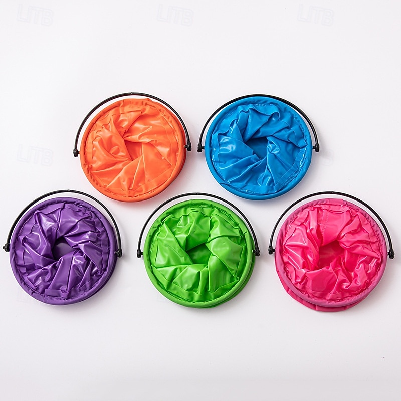 2 Pack Beach Toys Foldable Bucket Toy Multi Purpose for Fun Summer Activities Camping Gear Beach Essentials(Random Color)3