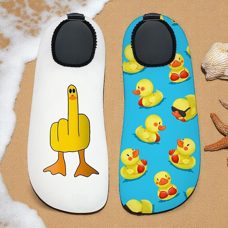 Men's Duck Printed Water Shoes – Waterproof & Comfortable Style for Men in Water - based Activities, Beach Volleyball & River Walks