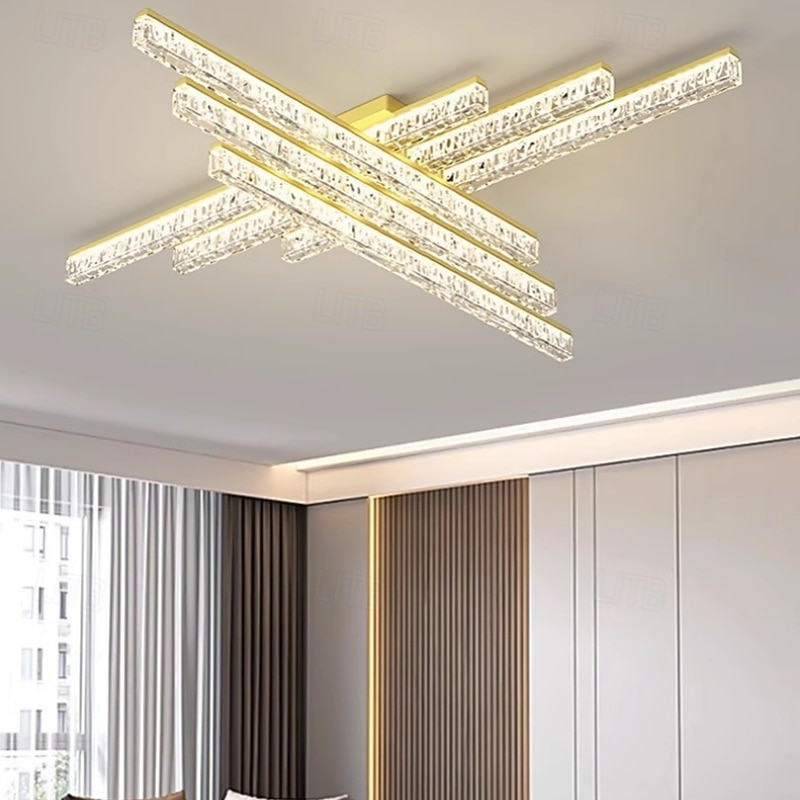 3-Light 4-Light 6-Light 50 cm Dimmable Ceiling Lights Metal Acrylic Modern Nordic Style 110-120V 220-240V